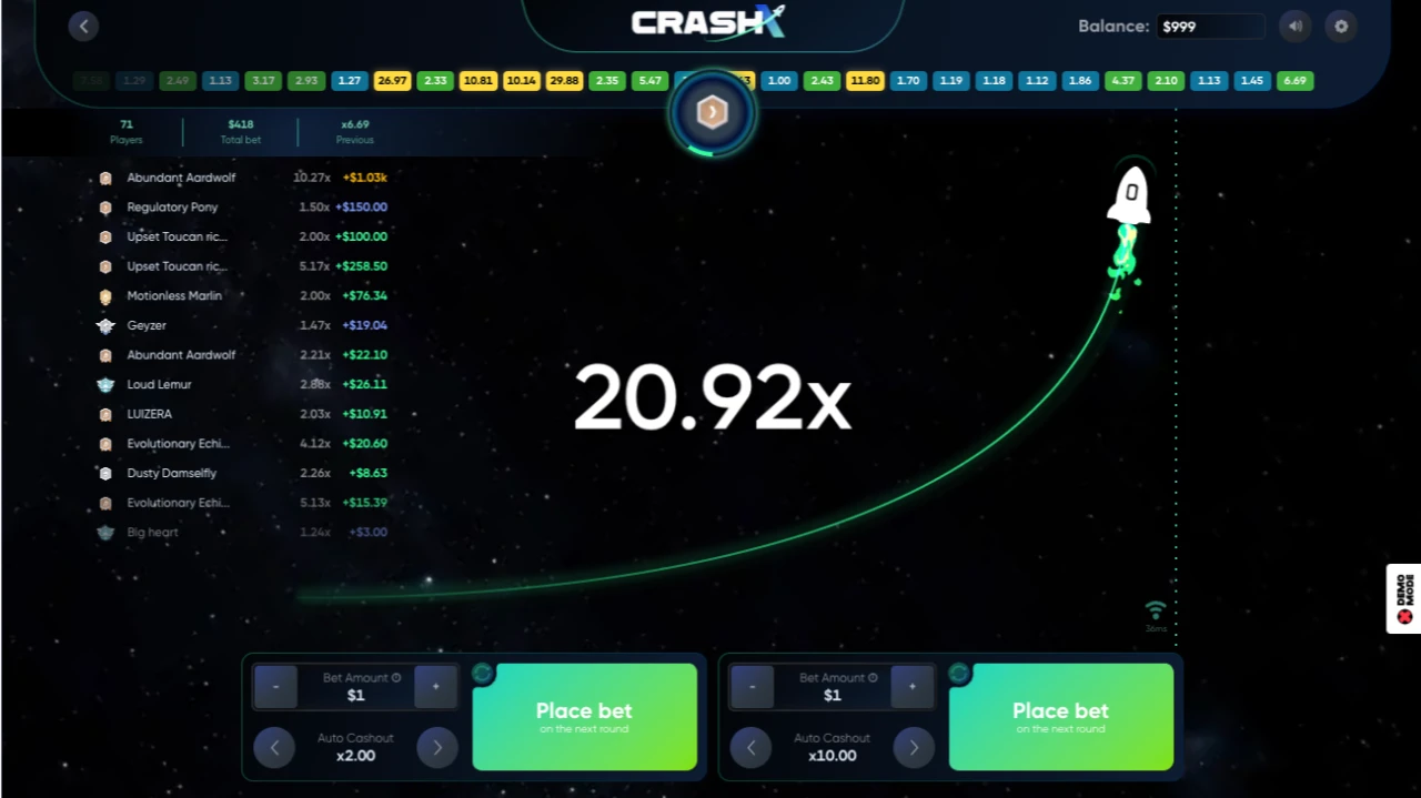 Play Crash Gambling Without Registration In 2025 2 Crash gambling without registration interface